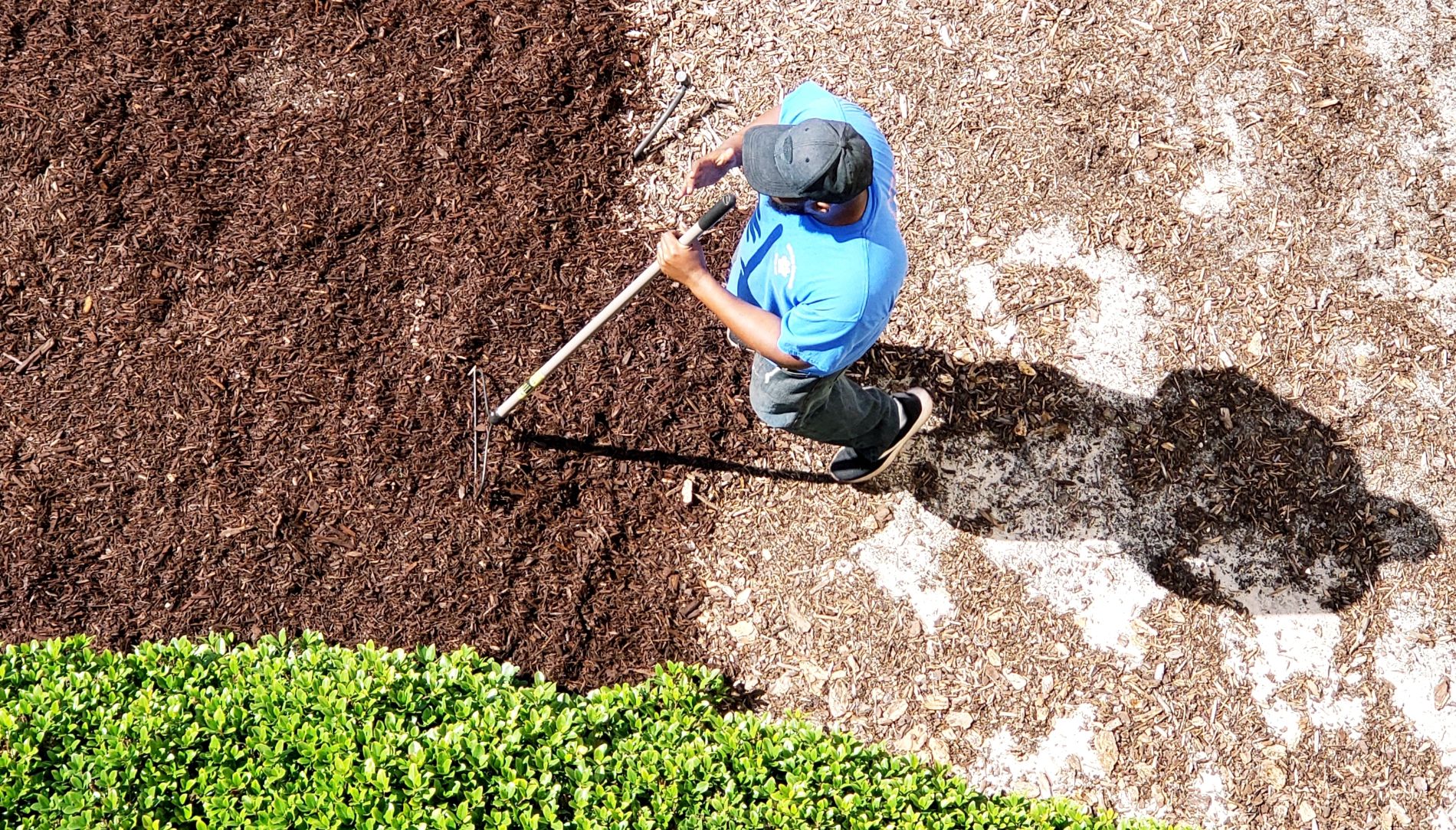 Mulch and Pine Straw Application B & J Lawn Care